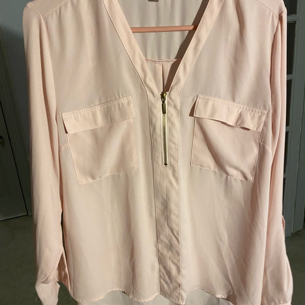 Light/baby pink blouse